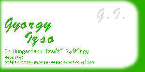 gyorgy izso business card